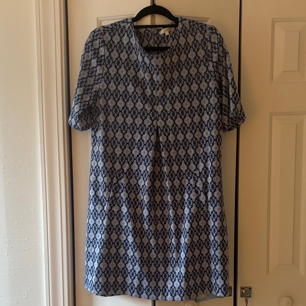 Tyler Boe Navy and White Dress